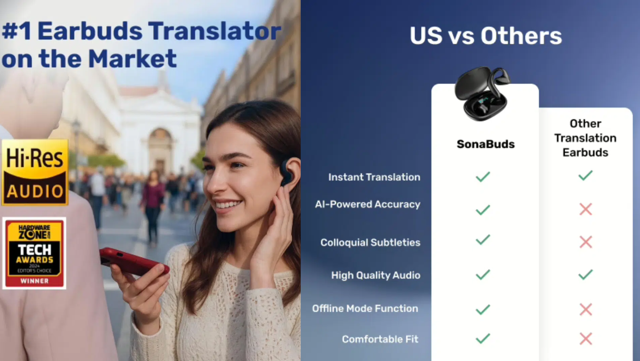 showing benefit of SonaBuds